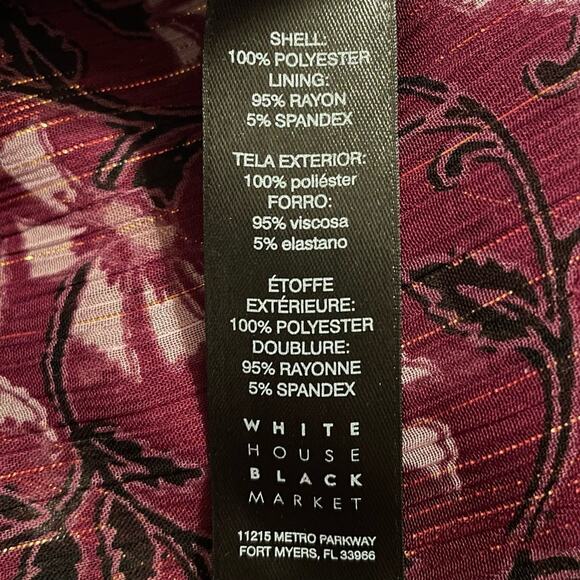 WHBM Purple Floral Maxi Dress 8 - Picture 10 of 15